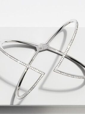 Nadri Starry Night Hinge Cuff Bracelet NWT